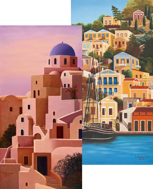Painting name: ΚΟΡΕΣΤΕΙΑ / KORESTIA, Dimensions: 80Χ60, Material: ΑΚΡΥΛΙΚΟ / Acrylic, Availability: ΔΙΑΤΙΘΕΤΑΙ / Available